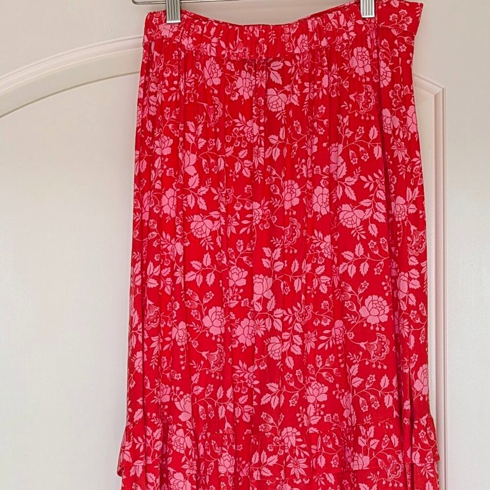 Talbots Petite - Pink Floral Skirt - PM - NWT